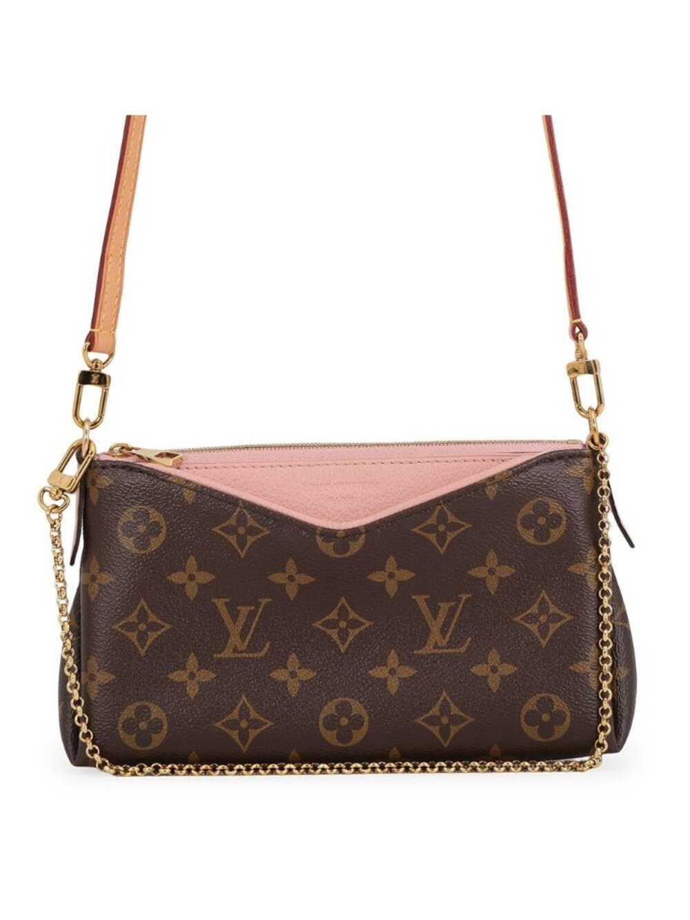 Louis Vuitton Shoulder Bag Monogram Pallas Clutch 2-Way Pochette